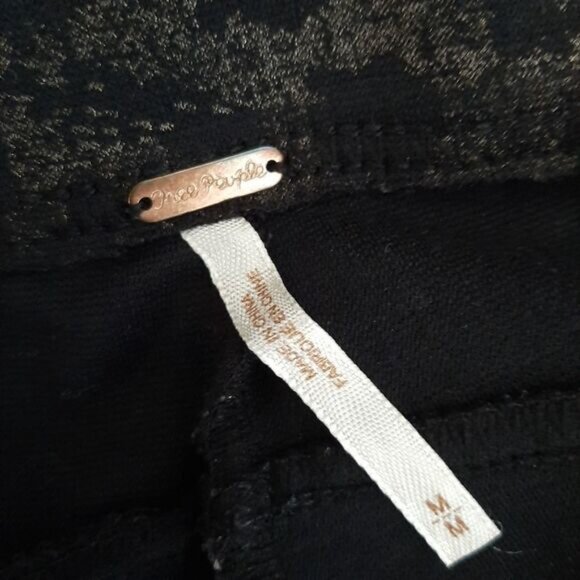 FREE PEOPLE Leopard Pull-On Crop Leggings Sz M Flawed - Picture 11 of 14